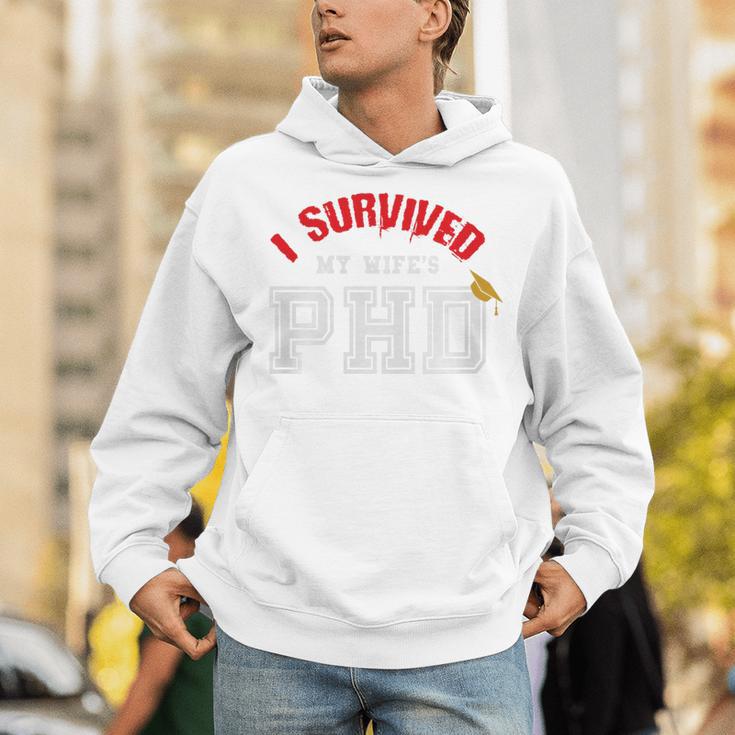 I Survived My Wife's PhD Graduation Slim Fit Shirt Unisex Hoodie