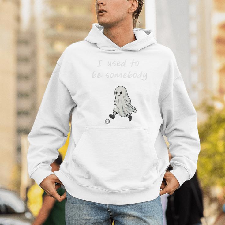 I Used To Be Somebody Nostalgia Halloween Spooky Season Premium Tri-Blend Unisex Hoodie