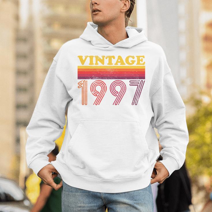 Vintage 1997 Retro Style 90's Born Nostalgia Vibes Birthday Premium Tri-Blend Unisex Hoodie
