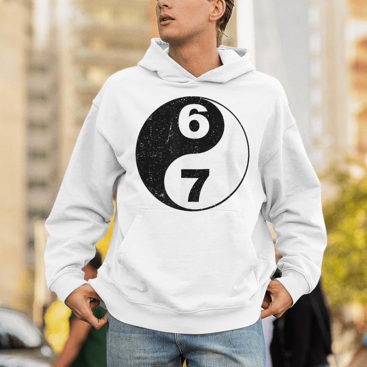 Vintage 6 7 Yin Yang Namaste Six Seven Nostalgia Unisex Hoodie