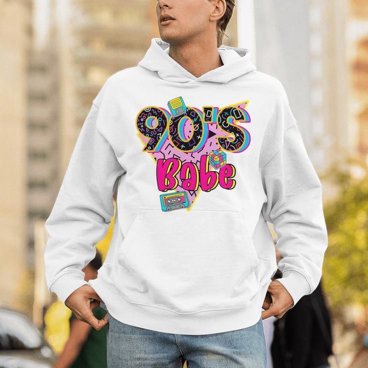 Vintage 90's Babe Party Back To 90s Cassette Nostalgia Premium Tri-Blend Unisex Hoodie