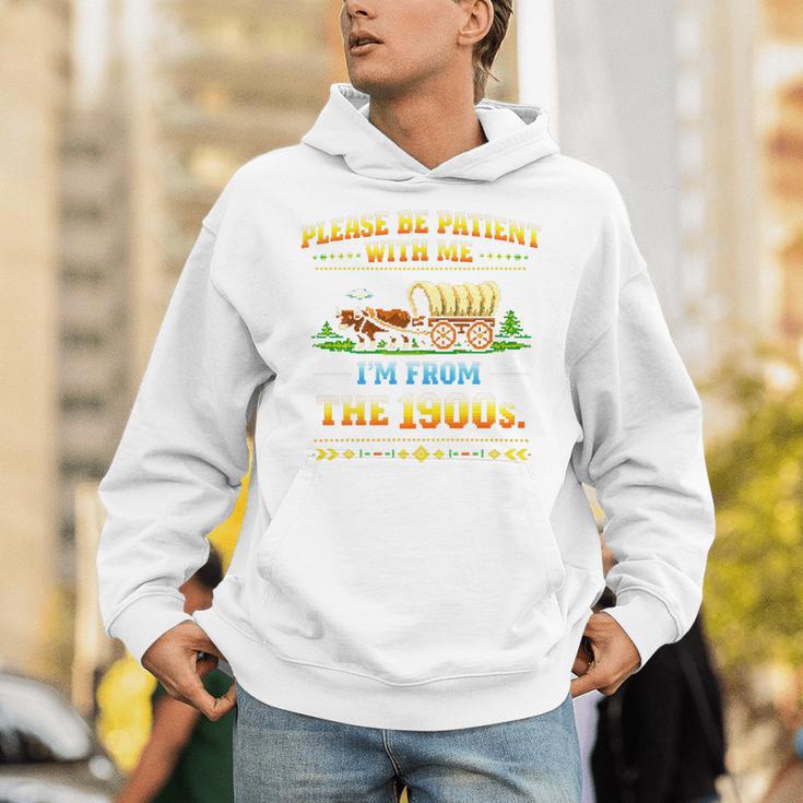 Vintage Please Be Patient With Me I'm From The 1900s Premium Tri-Blend Unisex Hoodie