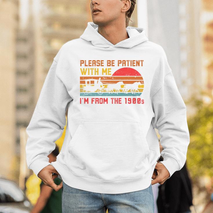 Vintage Retro Please Be Patient With Me I'm From The 1900s Premium Unisex Hoodie