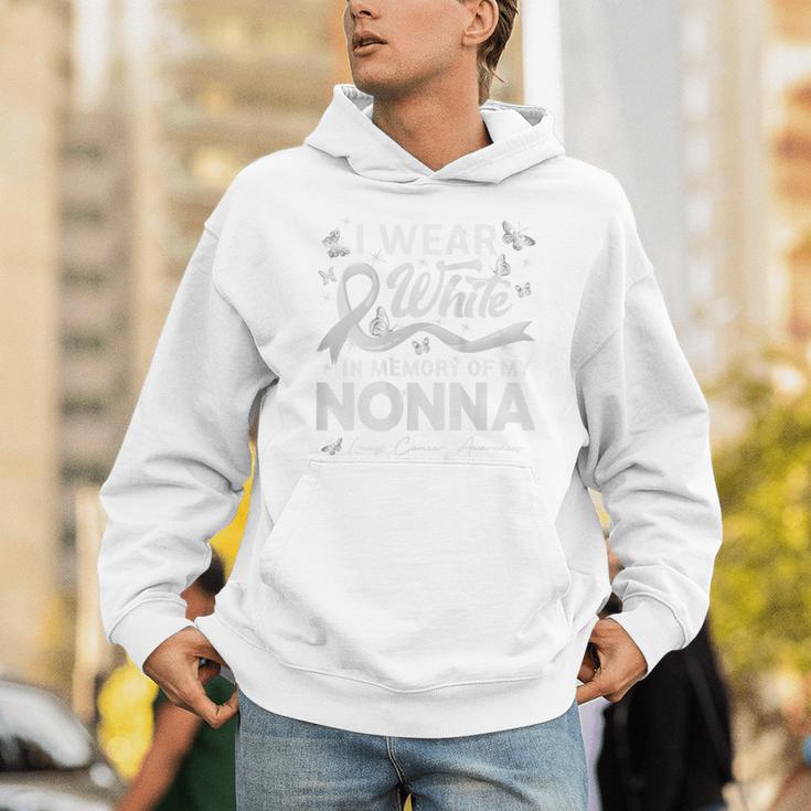 I Wear In Memory Of My Nonna Lung Cancer Unisex Hoodie I Wear In Memory Of My Nonna Lung Cancer Unisex Hoodie
