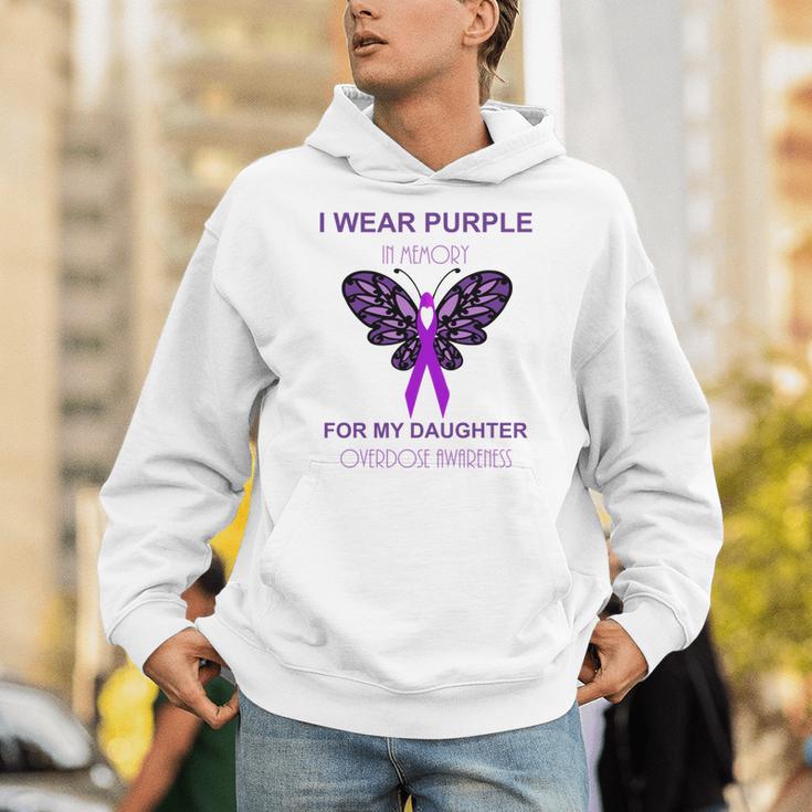 I Wear Purple In Memory For My Daughter Overdose Awareness Unisex Hoodie I Wear Purple In Memory For My Daughter Overdose Awareness Unisex Hoodie