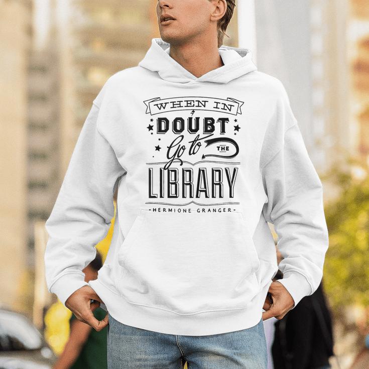 When In Doubt Go To The Library Teacher Vintage Book Lovers Unisex Hoodie When In Doubt Go To The Library Teacher Vintage Book Lovers Unisex Hoodie