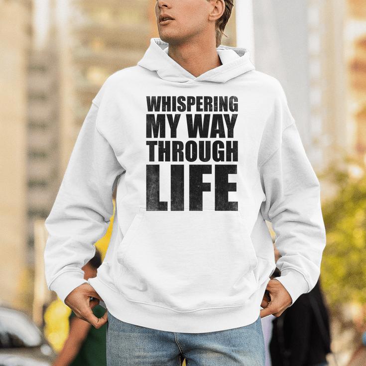 Whispering My Way Through Life Sayings For Introverts Unisex Hoodie Whispering My Way Through Life Sayings For Introverts Unisex Hoodie