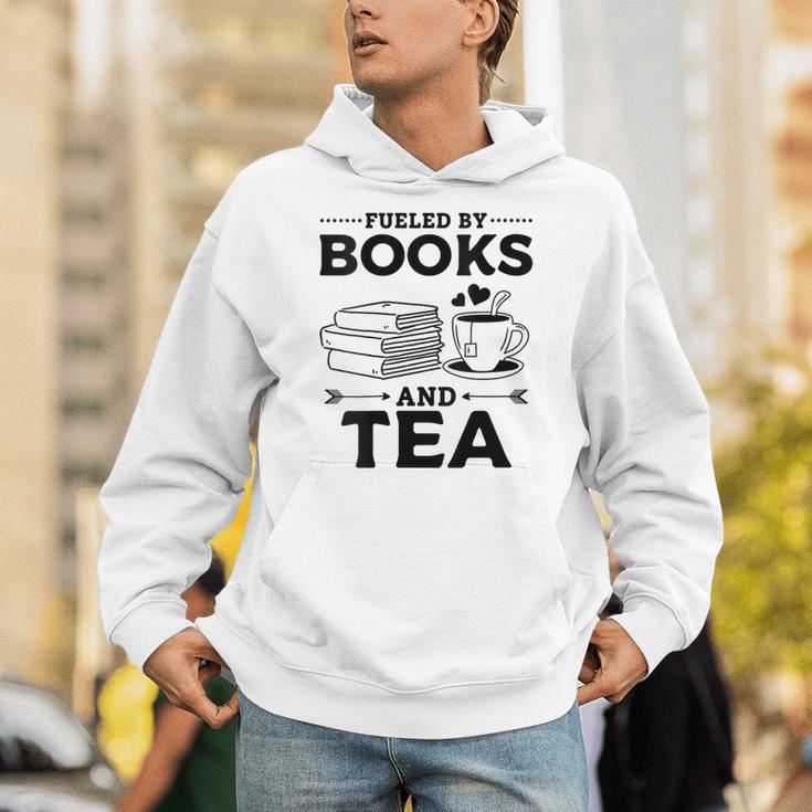 Women's Fueled By Books And Tea Book Lover Bookworm Reading Books Unisex Hoodie Women's Fueled By Books And Tea Book Lover Bookworm Reading Books Unisex Hoodie