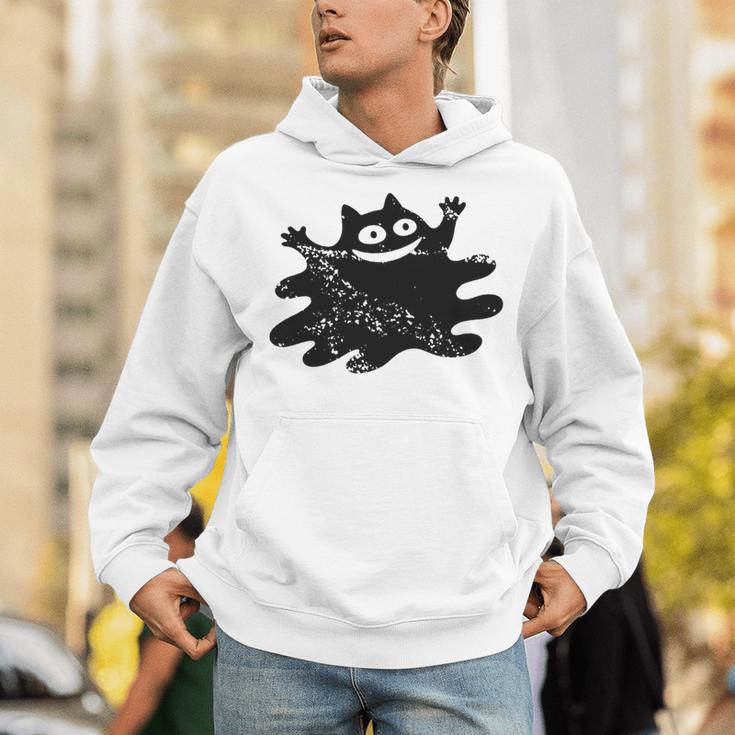 Yk2 Grunge Scary Cat With Tail Tomboy 90s Nostalgia Indie Unisex Hoodie