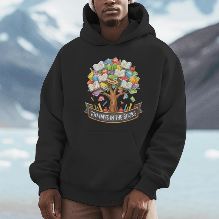 100 Days Of School In The Books Librarian Reading Teacher Unisex Hoodie