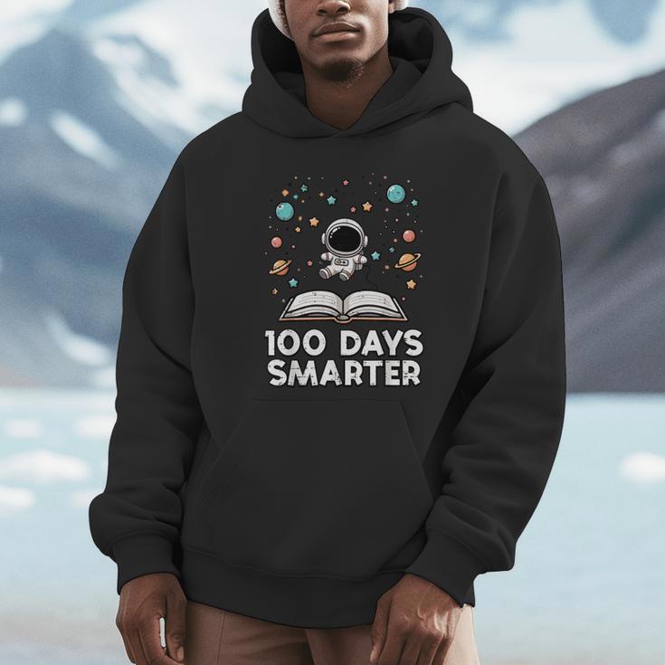 100 Days Smarter Astronaut Book 100th Day Girls Kids Women Unisex Hoodie