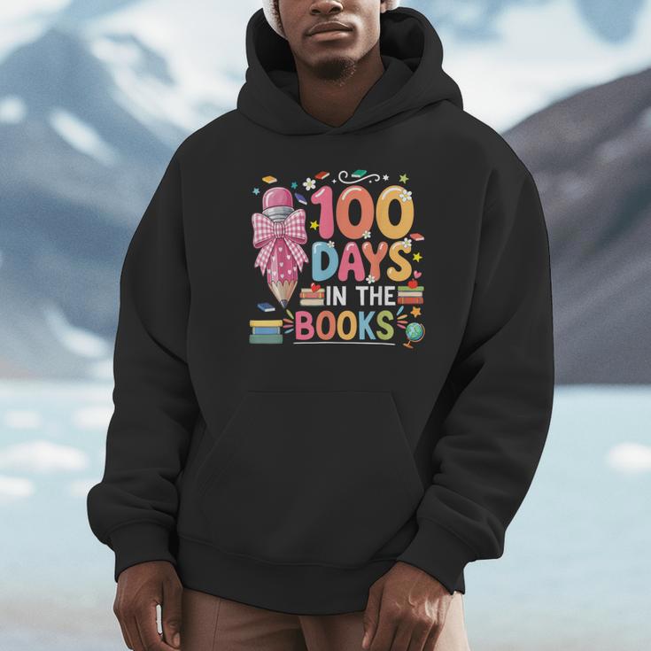 100th Day Of School Teacher Floral 100 Days In The Books Unisex Hoodie
