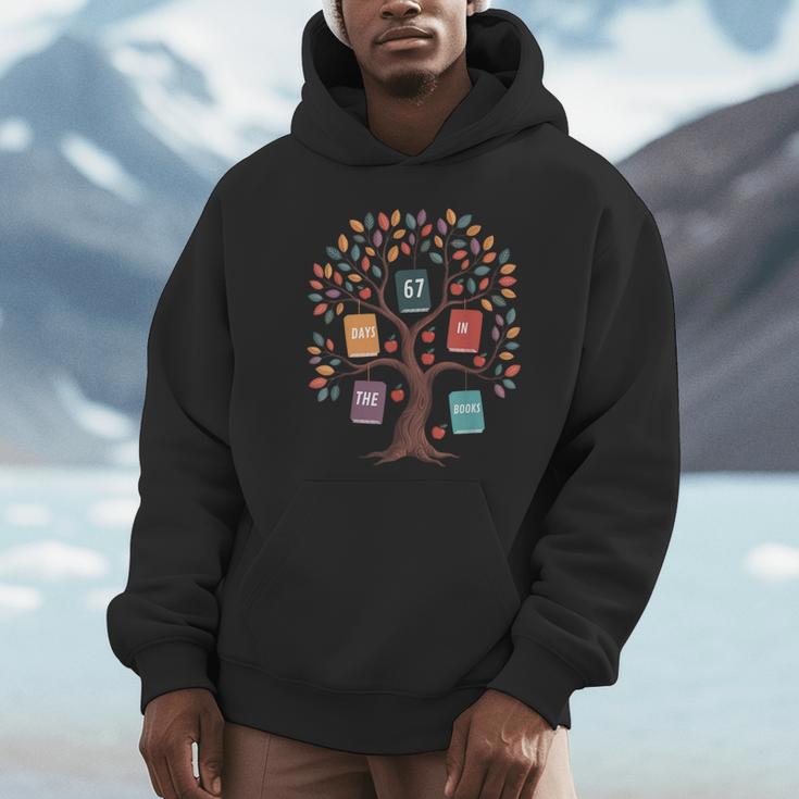 67 Days In The Books Reading Teacher 67th Day Of School Unisex Hoodie