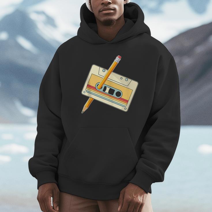 80's 90's Retro Music Party Costume Nostalgia Cassette Unisex Hoodie