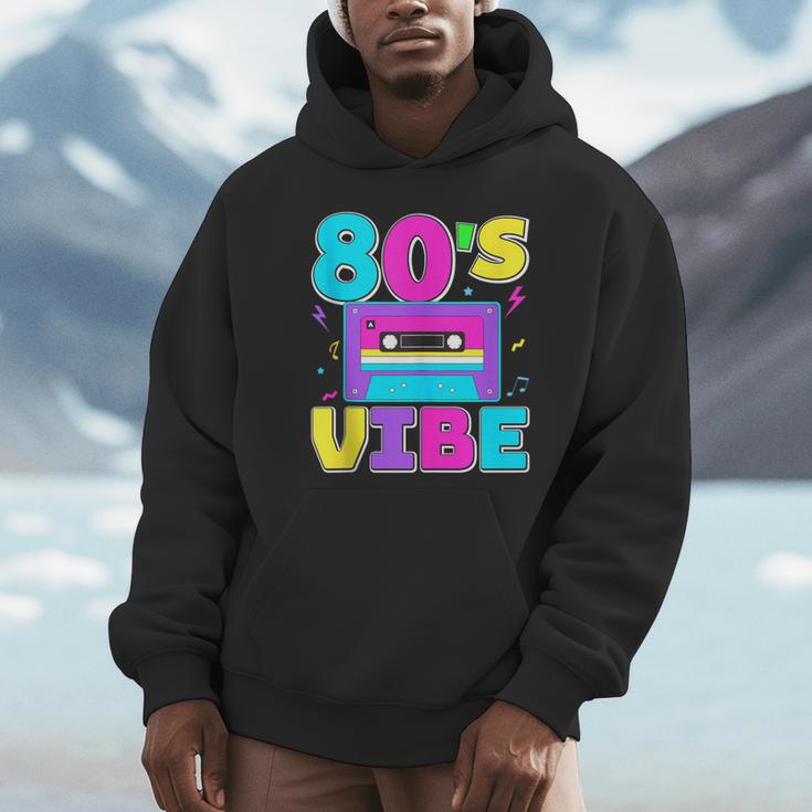 80's Vibe Retro Style Cassette Tape Nostalgia 1980s Party Unisex Hoodie