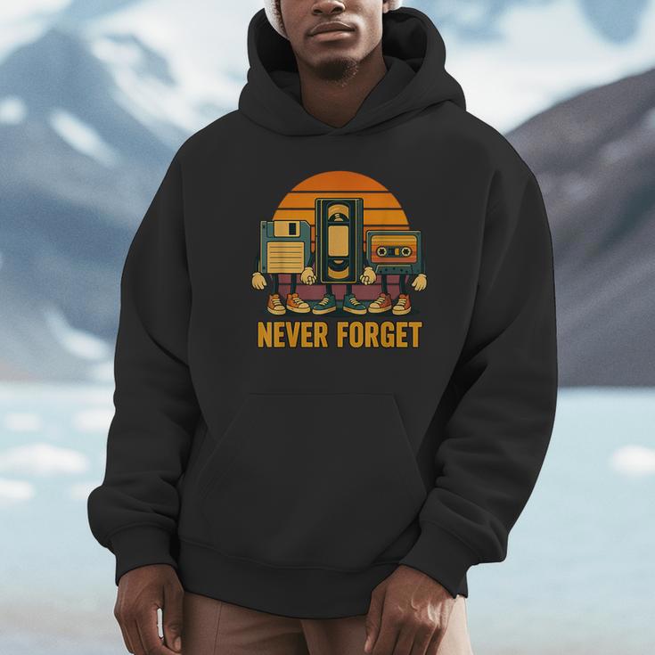 90s Nostalgia Never Forget Retro Unisex Hoodie 90s Nostalgia Never Forget Retro Unisex Hoodie