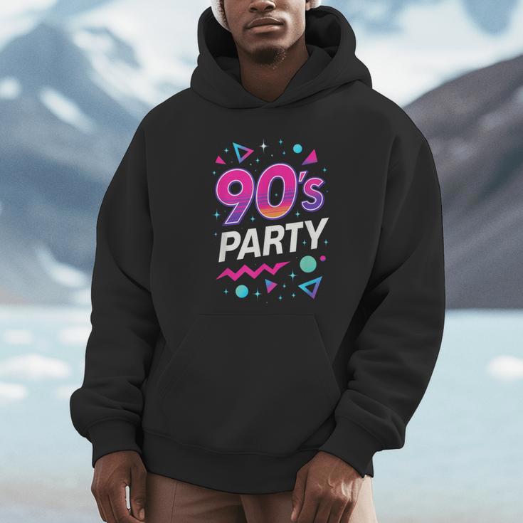 90's Party 90s Nostalgia Retro Rave Dance Music Unisex Hoodie