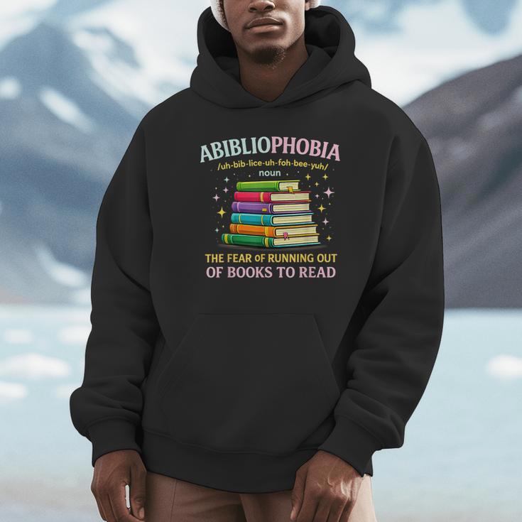 Abibliophobia Bibliophilia Abibliophobia Book Lovers Unisex Hoodie