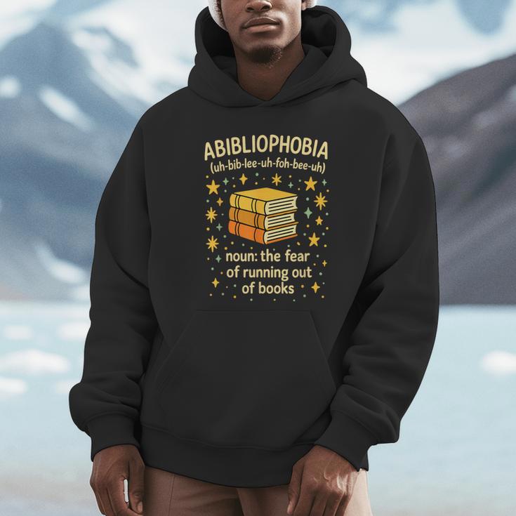 Abibliophobia Book Lover Reading Humor Graphic Unisex Hoodie Abibliophobia Book Lover Reading Humor Graphic Unisex Hoodie