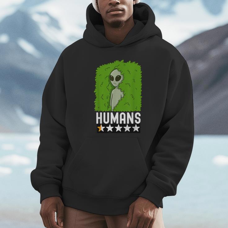 Alien Avoids Humans Sarcastic Introvert Humor Unisex Hoodie