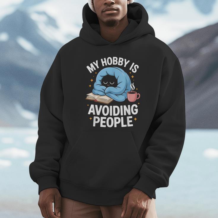 Anti-Social Club Homebody Introvert Hibernate Hermit Shyness Unisex Hoodie