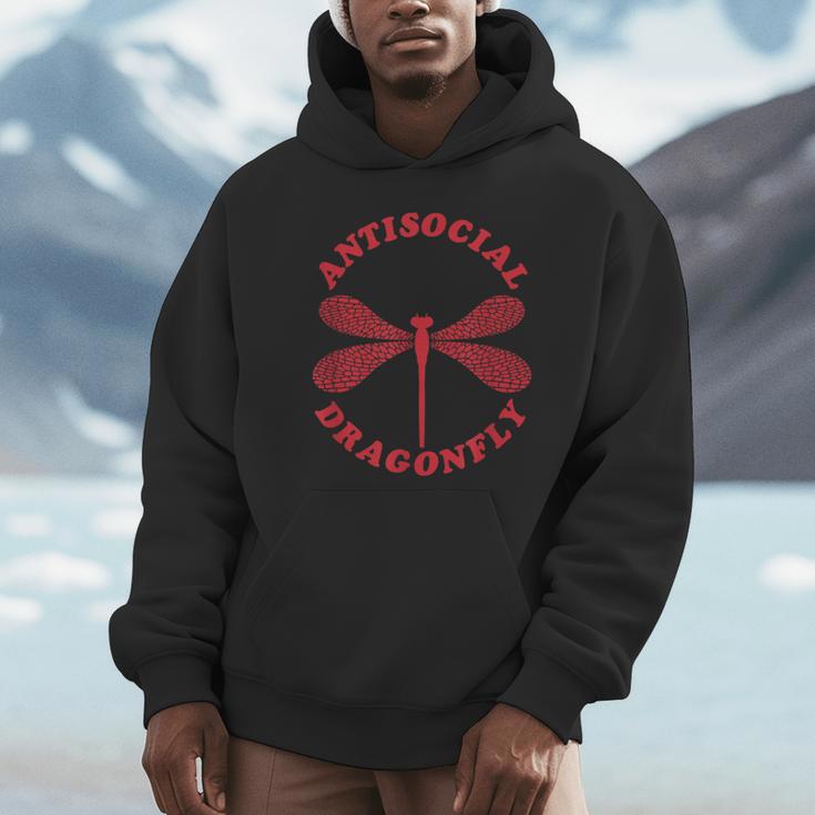 Antisocial Dragonfly Introvert Humor Nature Insect Graphic Unisex Hoodie Antisocial Dragonfly Introvert Humor Nature Insect Graphic Unisex Hoodie