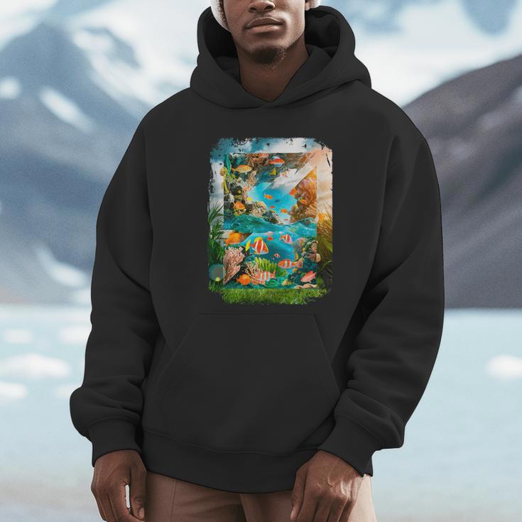 Aqua In The Skies Frutiger Aero Unisex Hoodie