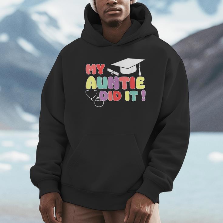 My Auntie Did It Aunt Graduation Nurse Doctor Aunt Graduated Unisex Hoodie
