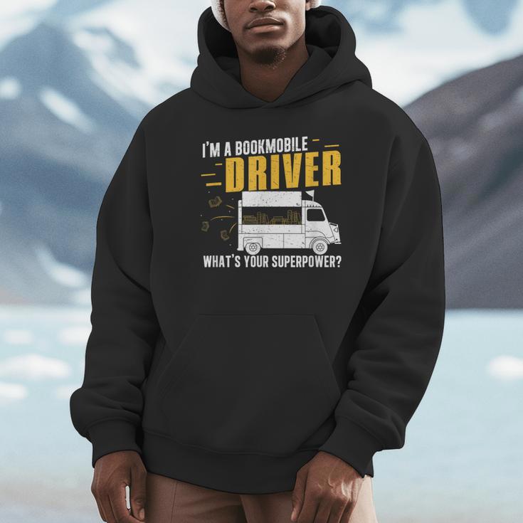 Awesome Bookmobile Driver What's Your Superpower Book Wagon Unisex Hoodie Awesome Bookmobile Driver What's Your Superpower Book Wagon Unisex Hoodie