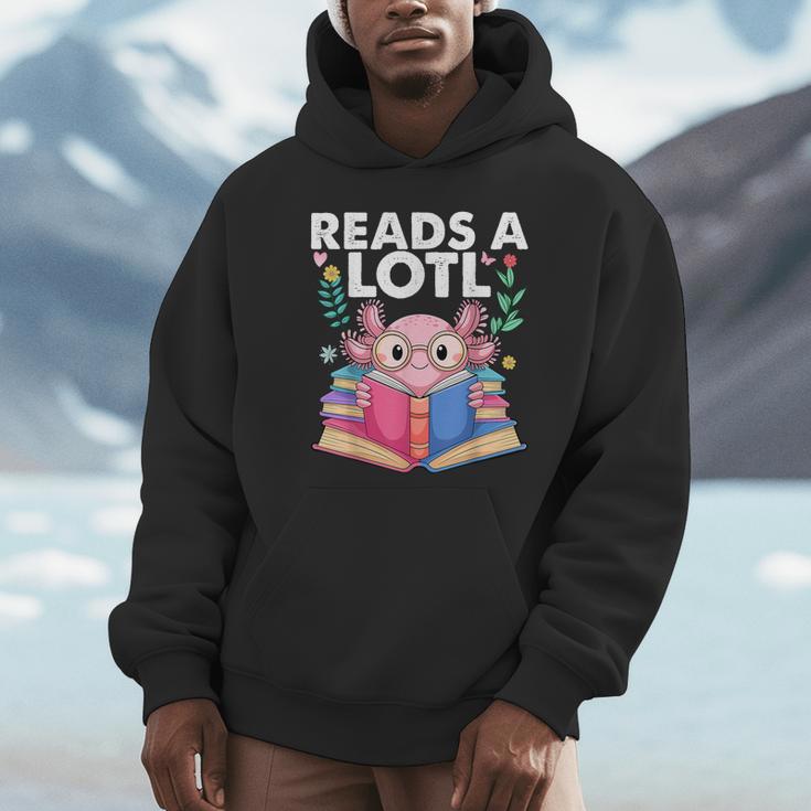 Axolotl Books Readsalotl Reading Bookworm Boys Girls Unisex Hoodie Axolotl Books Readsalotl Reading Bookworm Boys Girls Unisex Hoodie
