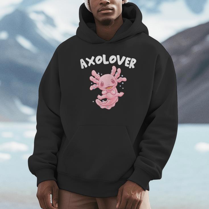 Axolovert Axolotl Humor Salamander Introvert Unisex Hoodie