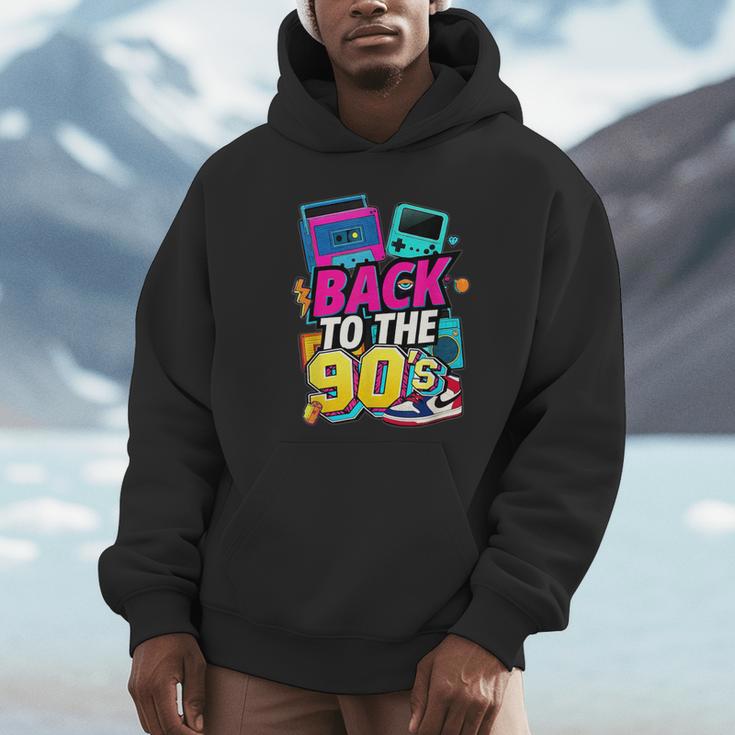 Back To The 90s Nostalgia Cassette Game Console Boombox Unisex Hoodie