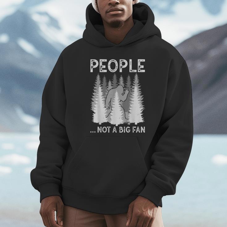 Bigfoot People Not a Big Fan Sasquatch Introvert Unisex Hoodie