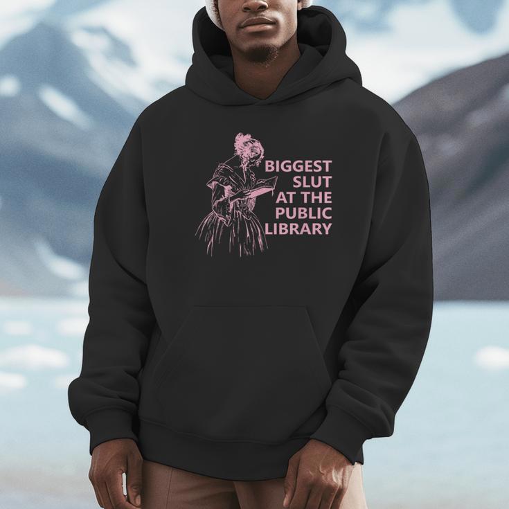 Biggest Slut At The Public Library Reading Book Club Unisex Hoodie Biggest Slut At The Public Library Reading Book Club Unisex Hoodie