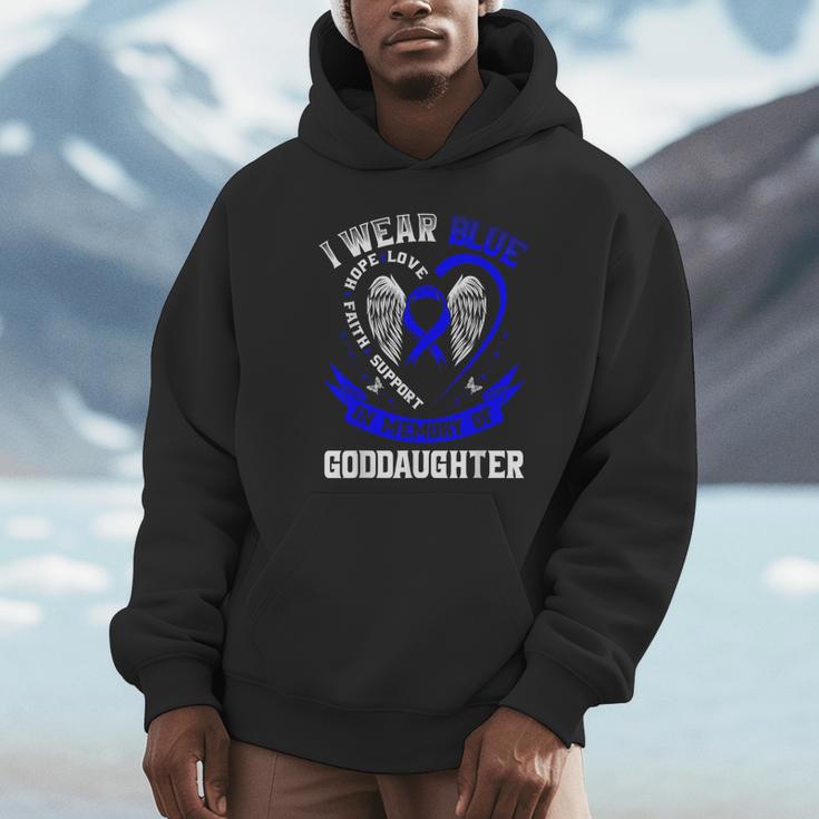Blue In Memory Of Goddaughter Colon Cancer Awareness Shirts Unisex Hoodie Blue In Memory Of Goddaughter Colon Cancer Awareness Shirts Unisex Hoodie