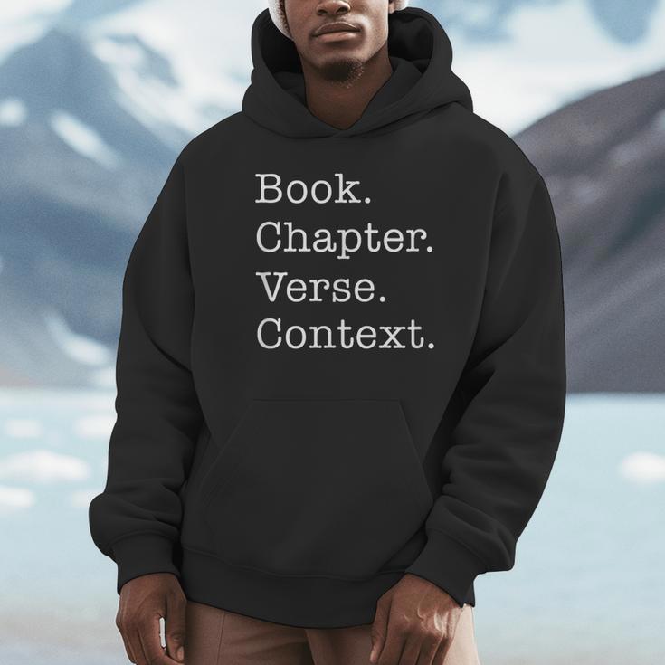 Book Chapter Verse Context Theology Christian Reformed Unisex Hoodie
