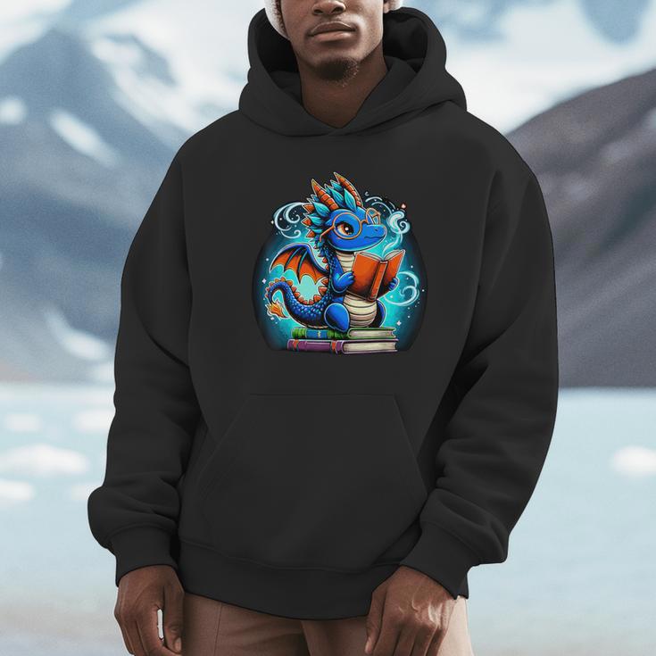 Book Dragon Reading Lover Unisex Hoodie Book Dragon Reading Lover Unisex Hoodie