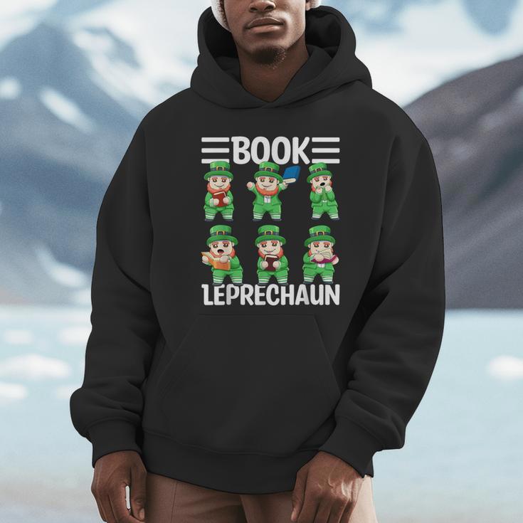 Book Leprechaun St Patrick's Day Library Librarian Reading Unisex Hoodie