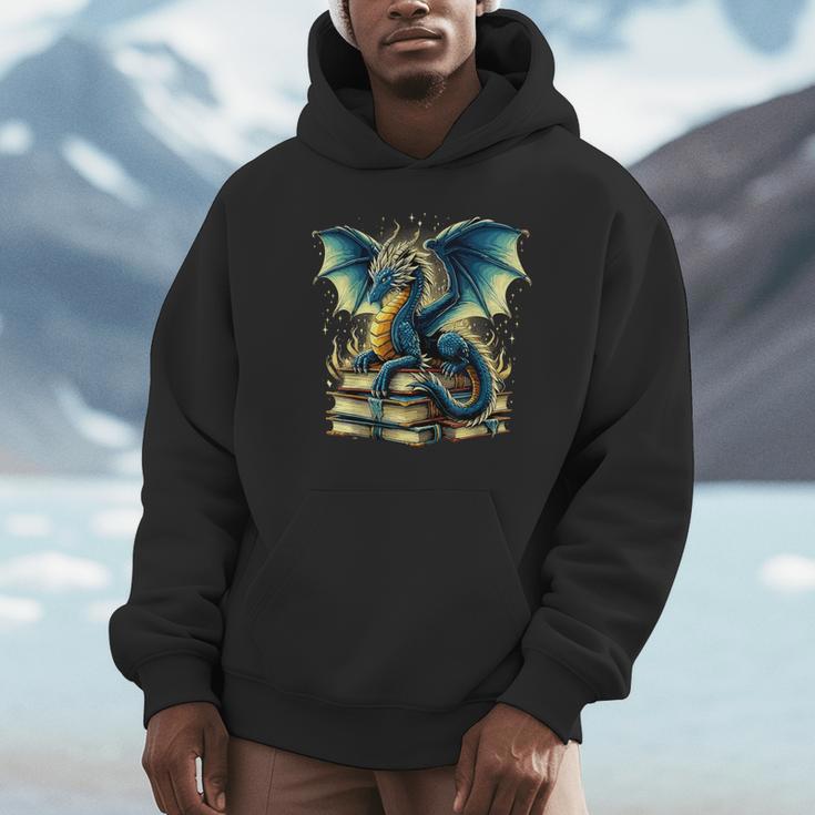 Book Lover Reading Fantasy Dragon Unisex Hoodie