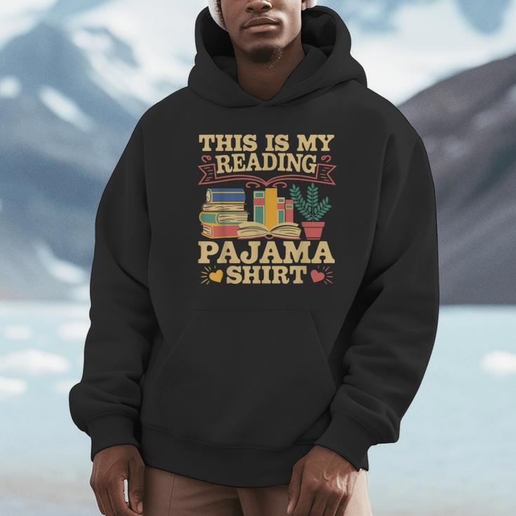 Book And Pajama This Is My Reading Pajama Bedtime Reading Unisex Hoodie