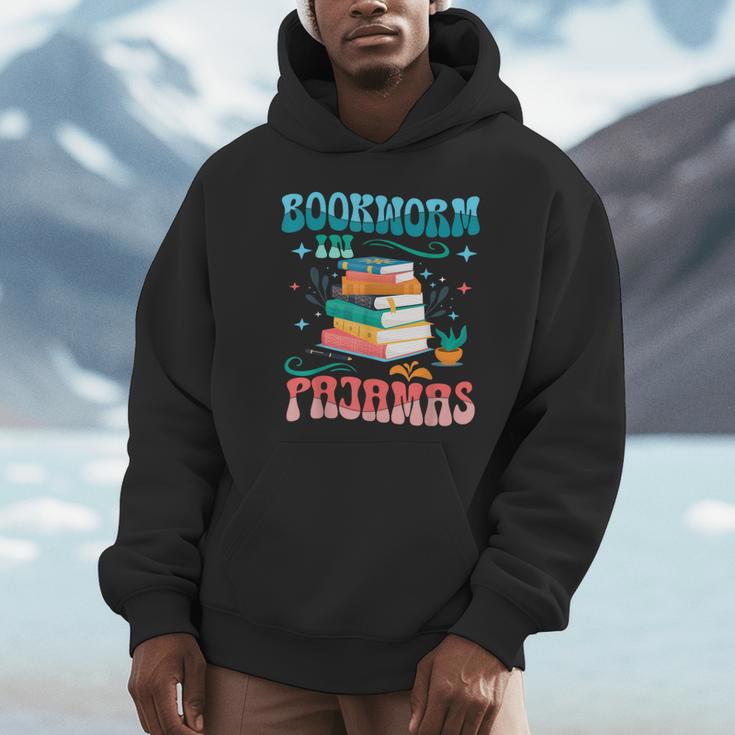 Book Reader Librarian Bookworm In Pajamas Book And Pajama Unisex Hoodie