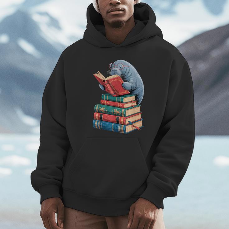 Book Reading Book Reader Manatees Sea Animal Sea Cow Manatee Unisex Hoodie Book Reading Book Reader Manatees Sea Animal Sea Cow Manatee Unisex Hoodie