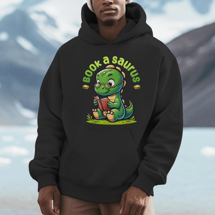 Book A Saurus Bookasaurus Dinosaur Book Girls Boys Toddler Unisex Hoodie