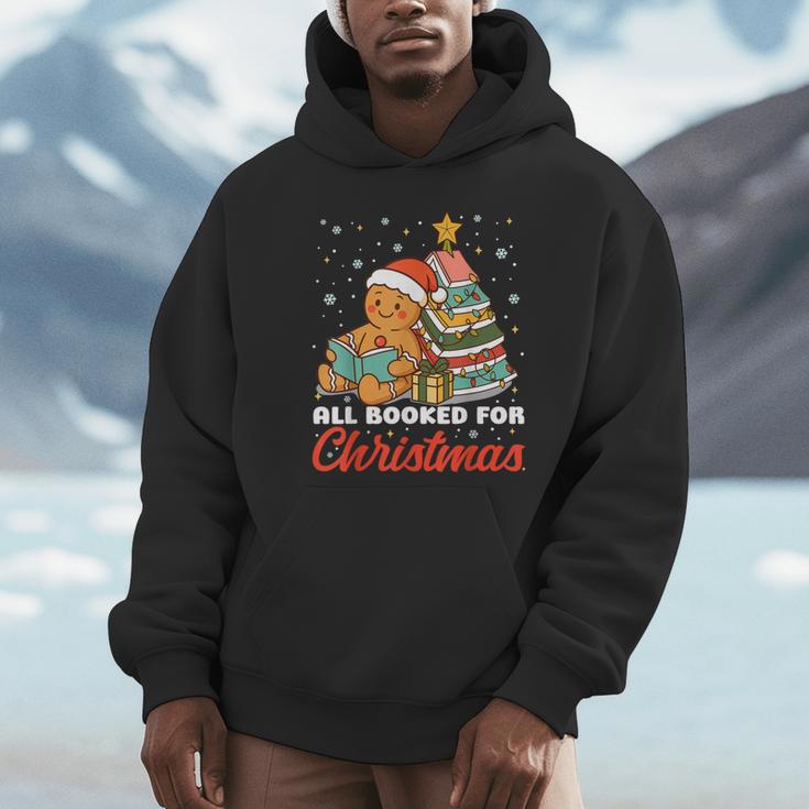 All Booked For Christmas Gingerbread Christmas Tree Book Kid Unisex Hoodie
