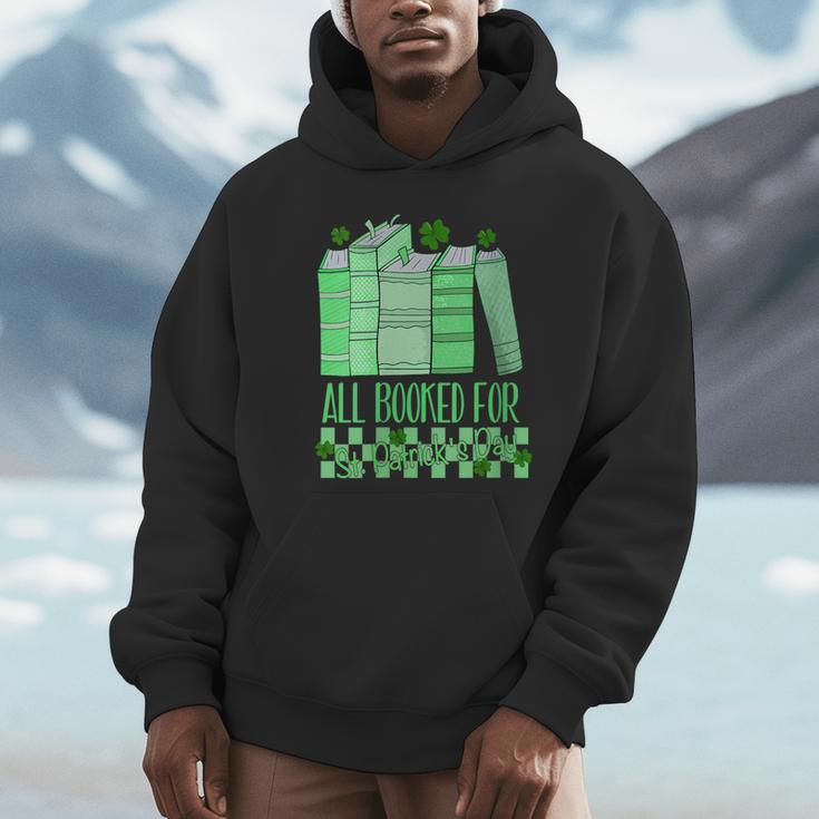 All Booked For St Patrick's Day Book Lover Lucky Shamrock Unisex Hoodie
