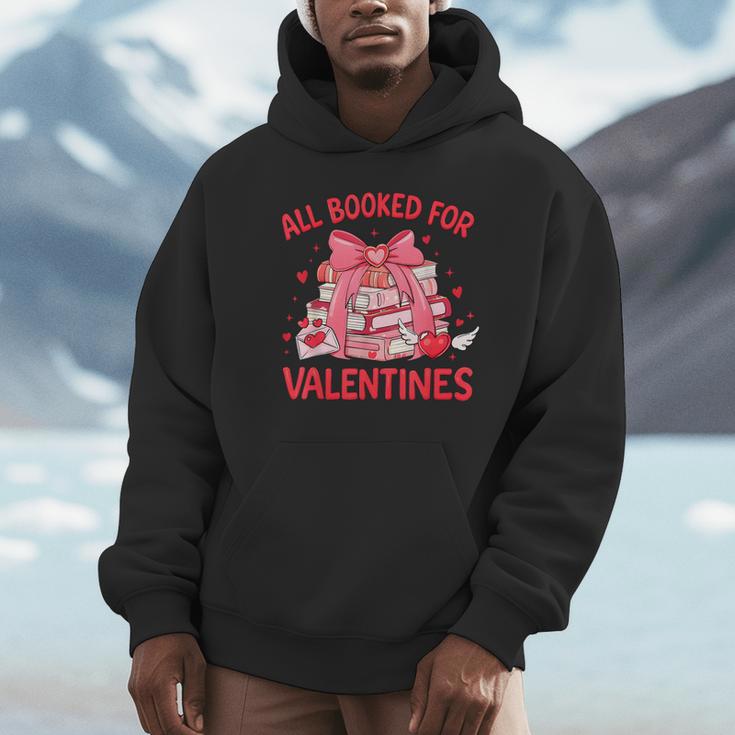 All Booked For Valentine Bow Books Lover Teacher Girl Women Unisex Hoodie All Booked For Valentine Bow Books Lover Teacher Girl Women Unisex Hoodie