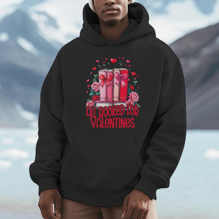 All Booked For Valentines Book Lovers Teacher Valentines Unisex Hoodie