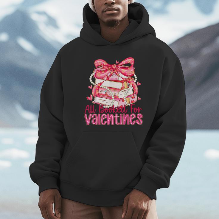 All Booked For Valentines Day Book Lovers Teacher Kids Unisex Hoodie