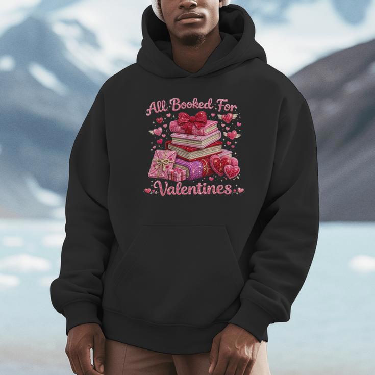 All Booked Valentine's Girly Teacher Coquette Love Unisex Hoodie