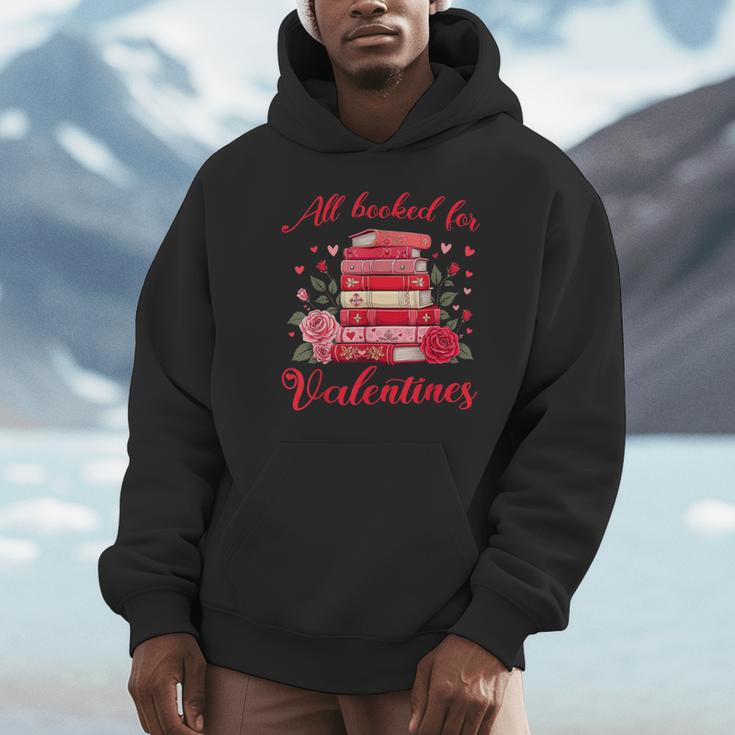 All Booked For Valentines Librarian Book Lover Teacher Unisex Hoodie